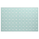 Monogram groene strepen stof (Fat Quarter)