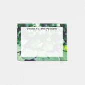 Monogram Groene Waterlelie Vijver Post-it® Notes (Voorkant)