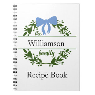 Monogram Groene Weer Familienaam Recipe Multomap Notitieboek