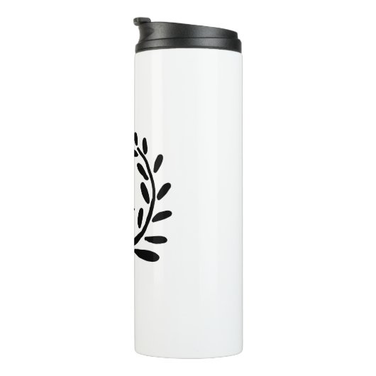 MONOGRAM GROOMSMAN JAAR DATUM NAAM CADOS THERMOSBEKER (Geroteerd rechts)