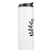 MONOGRAM GROOMSMAN JAAR DATUM NAAM CADOU THERMOSBEKER (Gedraaid links)