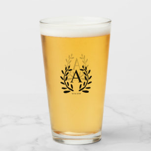 MONOGRAM GROOMSMAN TOEVOEGEN JAAR DATUM NAAM GESCH GLAS