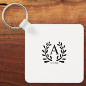 MONOGRAM GROOMSMAN TOEVOEGEN JAAR DATUM NAAM GESCH SLEUTELHANGER (Voorkant)