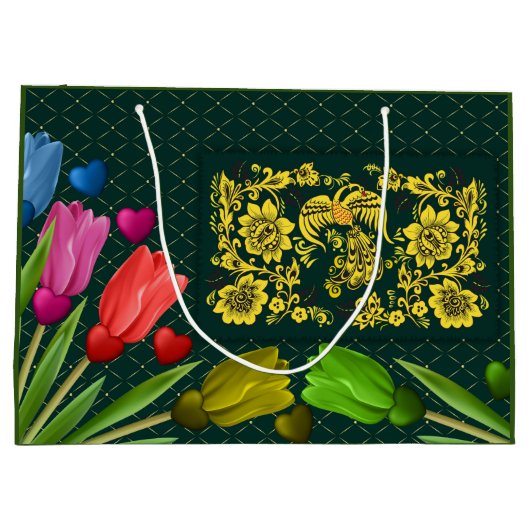  monogram groot cadeauzakje (Achterkant)