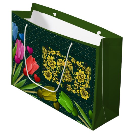 monogram groot cadeauzakje (Voorkant Gekanteld)