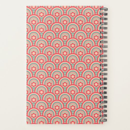 Monogram Groovy Floral Rainbow Planner (Achterkant)