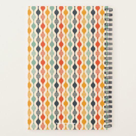Monogram Groovy mod patroon Planner (Achterkant)