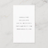 Monogram | Grote brief | Zwart Visitekaartje (Achterkant)