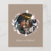 Monogram Grullo Budget Wedding Uitnodiging (Achterkant)