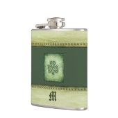 monogram grundge Irish shamrock Heupfles (Links)