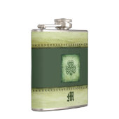 monogram grundge Irish shamrock Heupfles (Rechts)