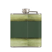 monogram grundge Irish shamrock Heupfles (Achterkant)