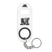 Monogram Guy © Mustache Pet Sleutelhanger Bottle O Flessenopener (Achterkant)