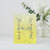 MONOGRAM H BRIEFKAART (Staand voorkant)