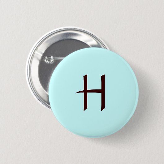Monogram H Button (Voorkant /achterkant)