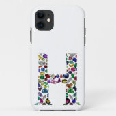 Monogram H Case-Mate iPhone Case (Achterkant)