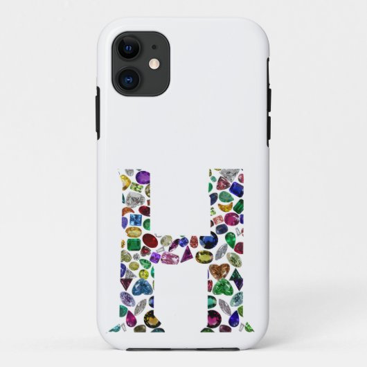 Monogram H Case-Mate iPhone Case (Achterkant)