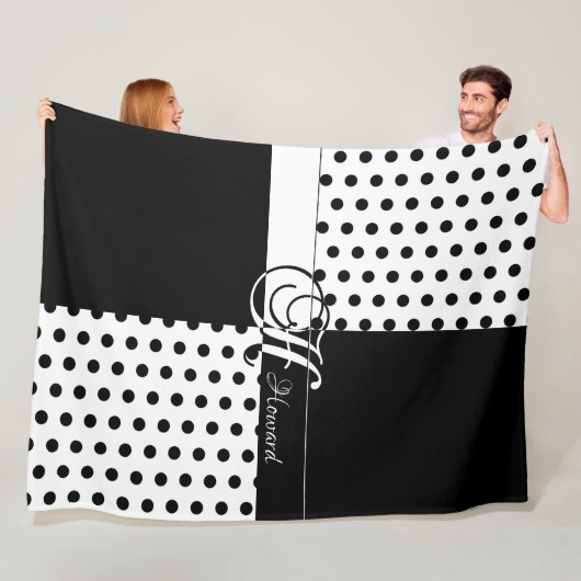 Monogram H Fleece Deken (In situ)