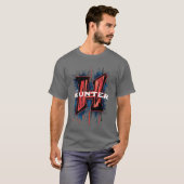  monogram "H": graffiti spuitverf T-shirt (Voorkant volledig)