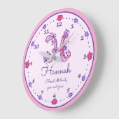 Monogram H Hannah hearts naam betekent klok (Hoek)