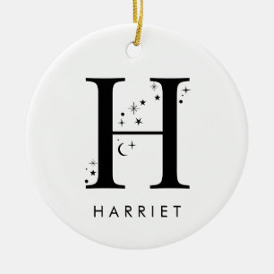 Monogram H Hemelse Naam Keramisch Ornament