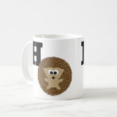 Monogram H is voor egel Koffiemok (Voorkant links)