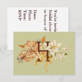 Monogram H Kaart (Voorkant / Achterkant)