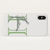 Monogram H Lavendel Eucalyptus Case-Mate iPhone Case (Achterkant (horizontaal))