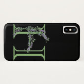 Monogram H Lavender Eucalyptus Case-Mate iPhone Case (Achterkant (horizontaal))