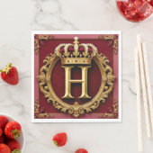 ✨ Monogram H-ontwerp voor formele evenemententafel Servet (Insitu)