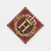 ✨ Monogram H-ontwerp voor formele evenemententafel Servet (Hoek)