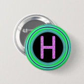 Monogram "H" Ronde Button 5,7 Cm (Voorkant /achterkant)