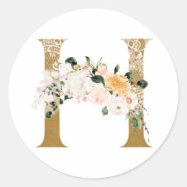 MONOGRAM H RONDE STICKER