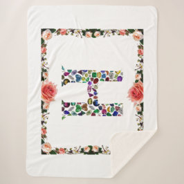 Monogram H Sherpa Deken