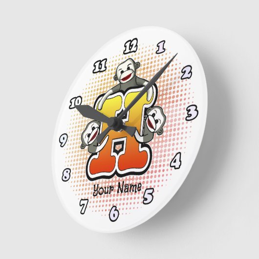 Monogram H sok Aap klok (Hoek)