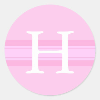 Monogram H-Sticker Ronde Sticker
