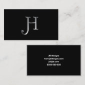 Monogram H visitekaartjes (Voorkant / Achterkant)