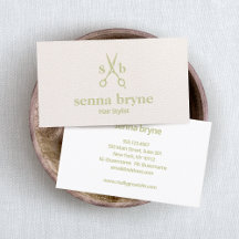 Monogram Haar Stylist Schaar Blush Roze Leer