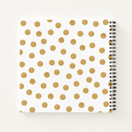 Monogram Hallo Goudwitboek Notitieboek (Achterkant)