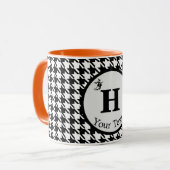 Monogram Halloween Houndstooth 11oz Combo Mok (Voorkant links)