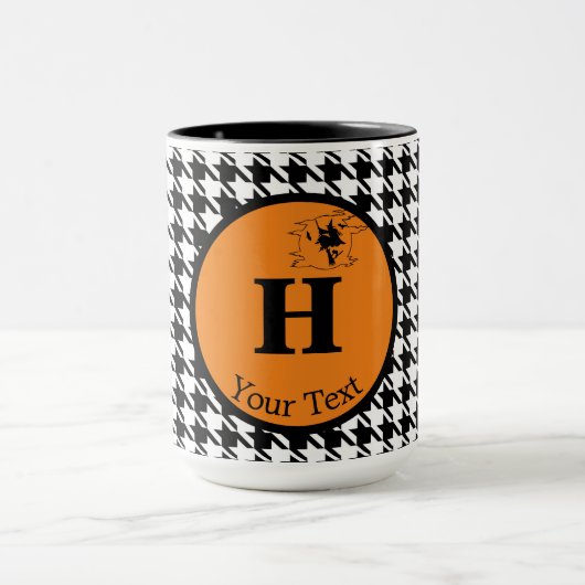 Monogram, Halloween Houndstooth 15oz Combo Mok (Midden)