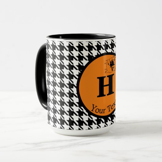 Monogram, Halloween Houndstooth 15oz Combo Mok (Voorkant links)