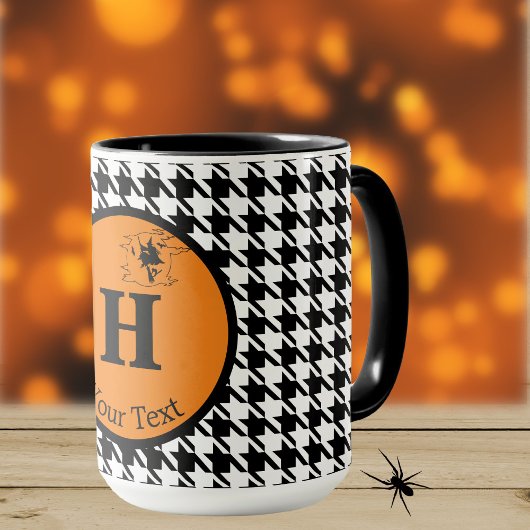 Monogram, Halloween Houndstooth 15oz Combo Mok