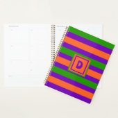 Monogram Halloween Paarse Sinaasappel & Groen Planner (Display)