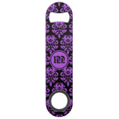 Monogram Halloween schedel Speed Flessenopener (Achterkant)