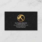 Monogram Hammer Nail A-Lijst Pillar Contractant  Visitekaartje (Achterkant)