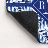 Monogram | Hand-gebilderd inktpatroon Waterverf Muismat (Hoek)