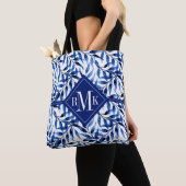 Monogram | Hand-gebilderd inktpatroon Waterverf Tote Bag (Dichtbij)