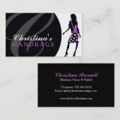 Monogram Handbag Designer Visitekaartje (Voorkant / Achterkant)