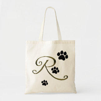 Monogram handboek afdrukken tote bag